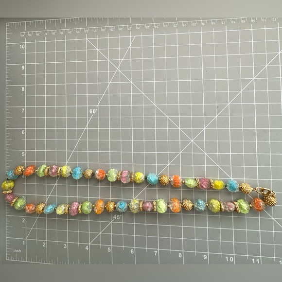 🔥 Vintage BOOK PIECE NAPIER Gum Drop Glass Necklace - Picture 10 of 17